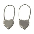 thumbnail image 1 of Sterling Silver Heart Hoops, 1 of 2