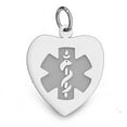 thumbnail image 1 of Sterling Silver Heart Medical ID Heart - Approx. 1-1/4 Inch X 1-1/4 Inch, 1 of 1
