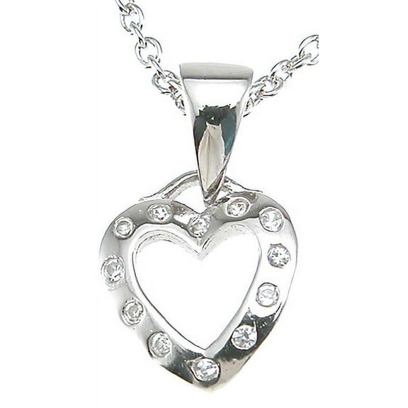 Sterling Silver Heart Necklace With Heart Pendant & Sister Gifts From Sister