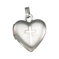 thumbnail image 1 of Sterling Silver Heart Picture Locket - Just over 3/4 Inch X 3/4 Inch, 1 of 1