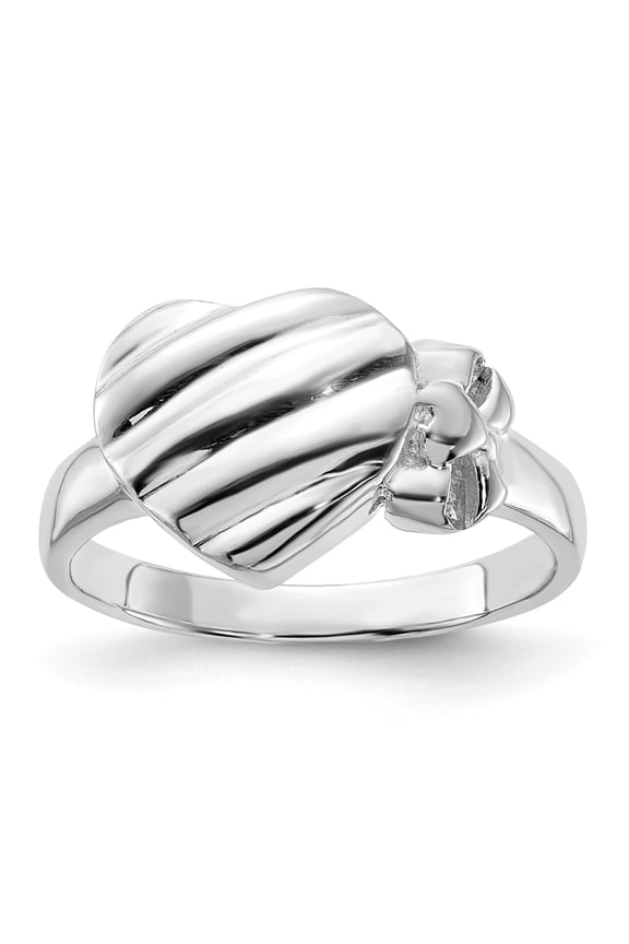 Sterling Silver Heart Ring QR4189