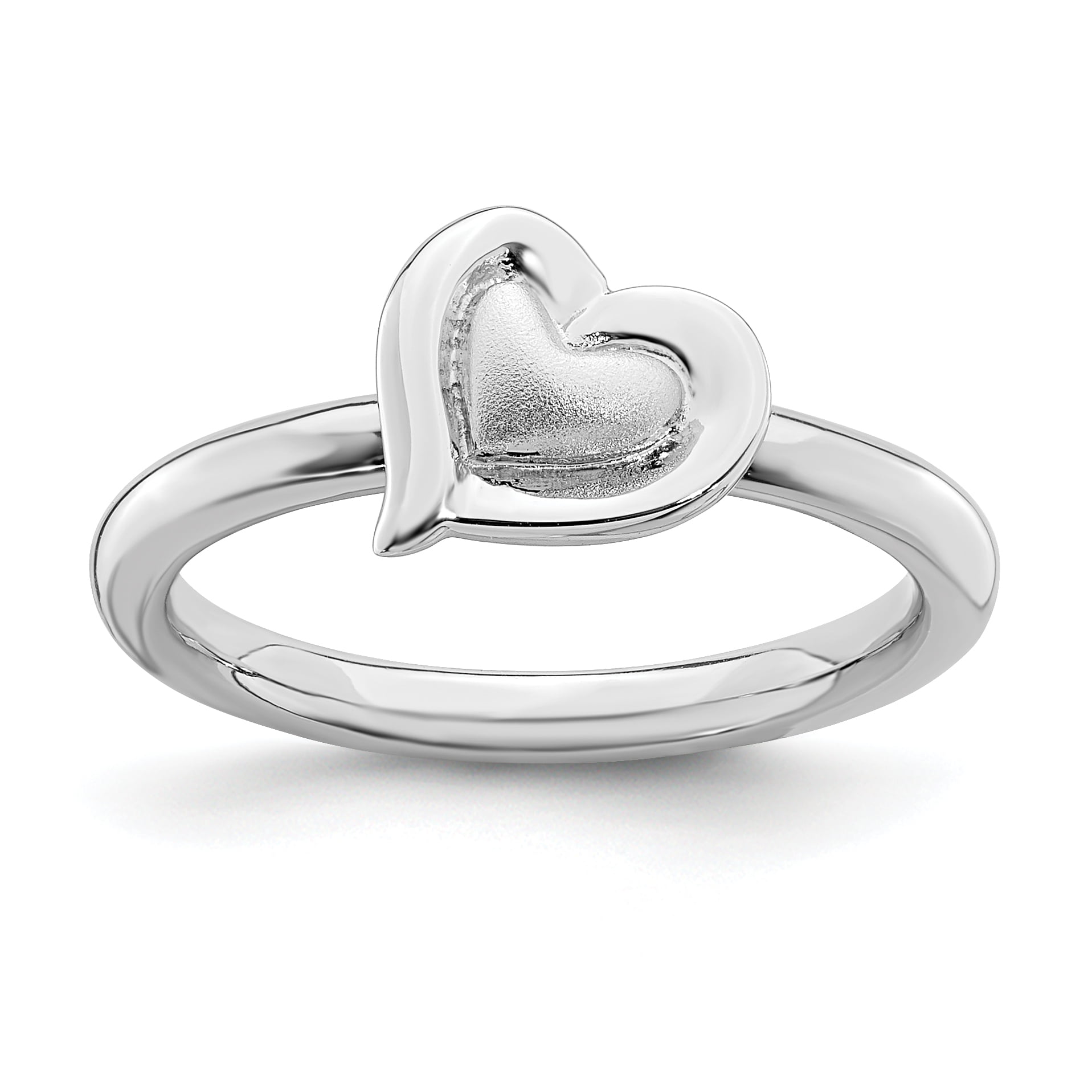 Buy Sterling Silver Heart Ring , Love Ring , Minimalist Heart Ring , Dainty Silver  Ring , Simple Ring , Gift for Her , Minimalist Ring Online in India - Etsy