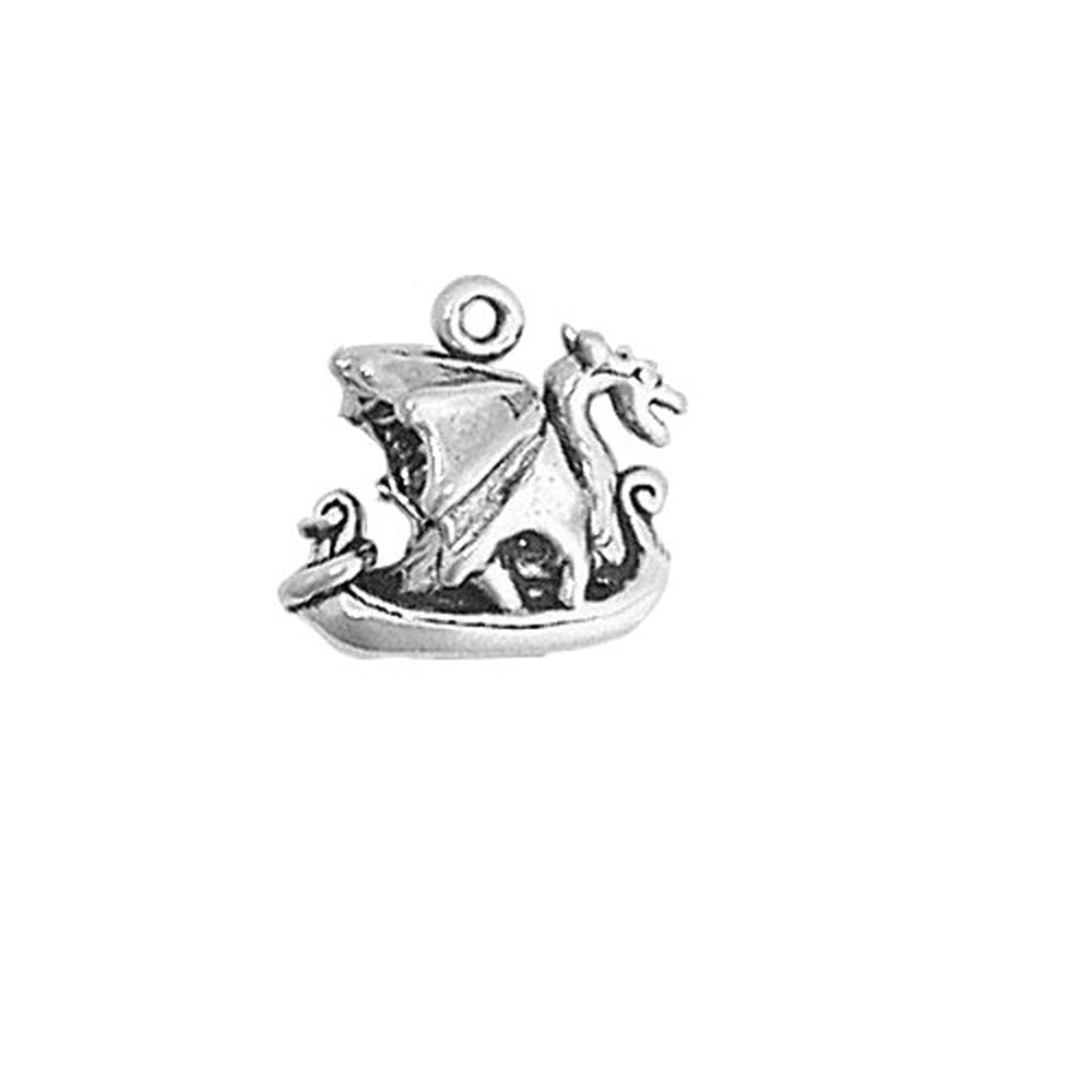 Rembrandt Charms Sterling Silver Viking Ship Charm | 13.5 X 11.5 Mm Collectible Charm For Bracelets & Necklaces - View #13