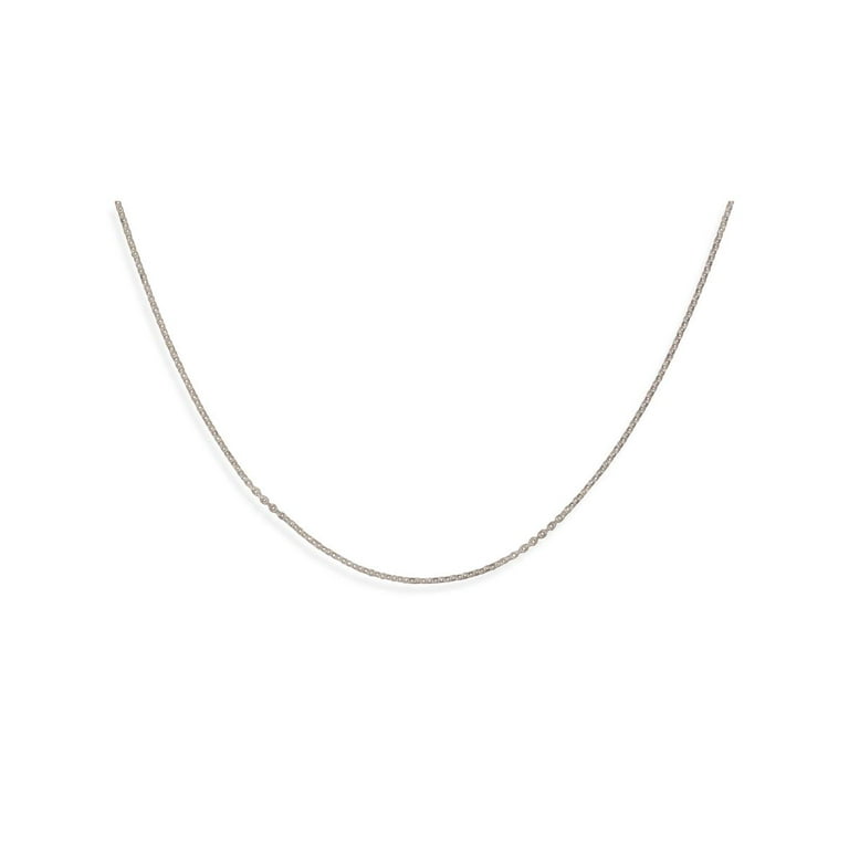 Sterling Silver Heavy Cable Chain Necklace 13 inch Adjustable - Made in the USA Sterling Silver Heavy Cable Chain Necklace 13 inch Adjustable - Made in the USA