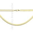 thumbnail image 1 of Sterling Silver Herring Bone Chain Yellow Gold Plated 3.4mm wide - 30 inches #383GPs30, 1 of 2