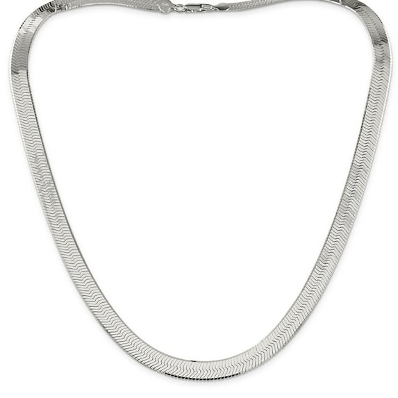 Sterling Silver Herringbone Chain 24"