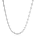 thumbnail image 1 of KoolJewelry Sterling Silver Herringbone Chain Necklace (3.6 mm, 20 inch), 1 of 5