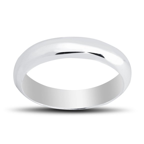 Sterling Silver High Polished 2mm/3mm/4mm/5mm/6mm/7mm/8mm/9mm Women and Men's Wedding Engagement Band Ring