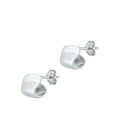 thumbnail image 1 of Sterling Silver High Polished Abstract Stud Earrings 925 New Jewelry Female Unisex, 1 of 3
