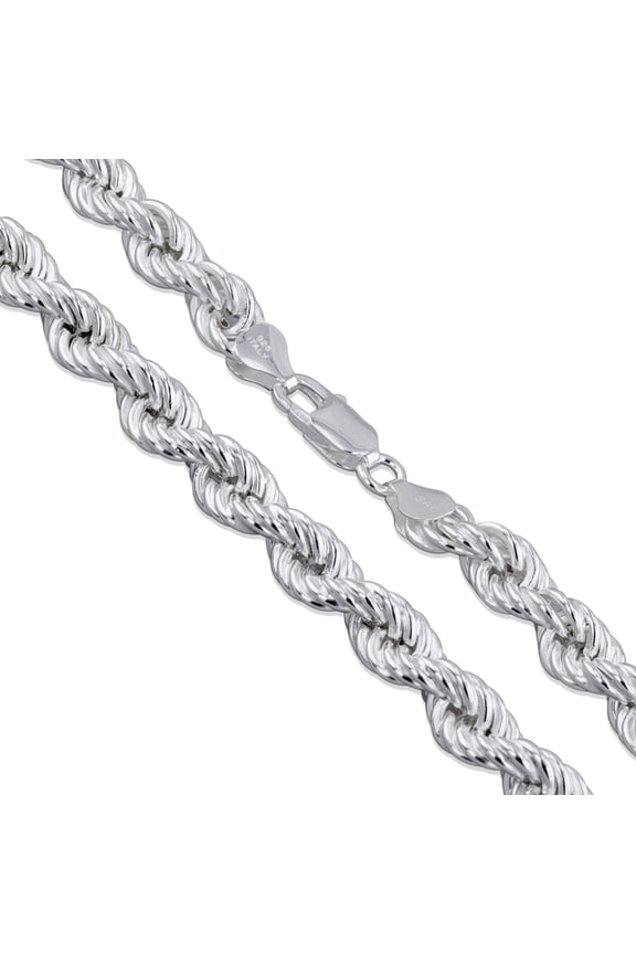 Sterling Silver Hollow Spiral Rope Chain 12mm Pure 925 Italy Men's Wide Bracelet 8" Jewelry Female
