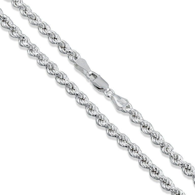Mejuri Sterling Silver Chain Necklaces: Rope Chain Necklace Silver