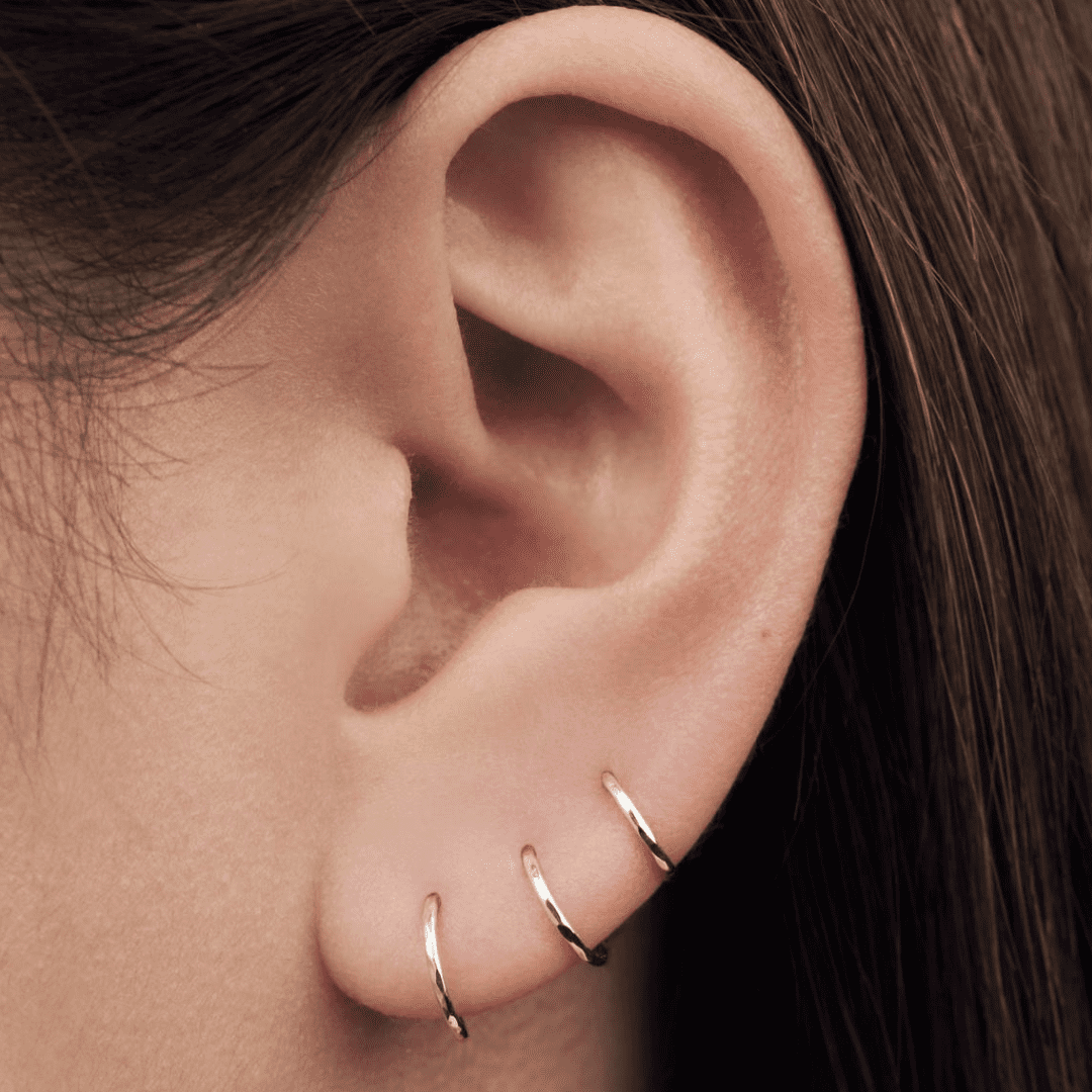 Silver Aspen Huggie Earring Set | Adorn Luxe | Adornmonde