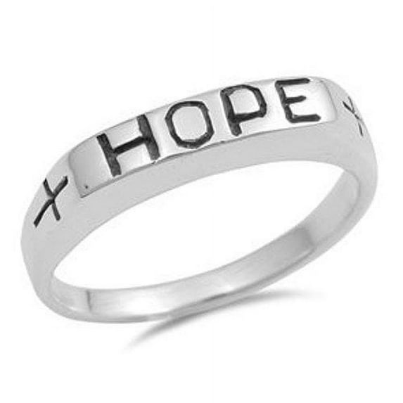 Sterling Silver Hope Ring