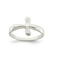 thumbnail image 1 of Sterling Silver Horizontal Tiny Freeform Cross Ring - Size 7, 1 of 3