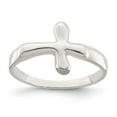 thumbnail image 1 of Sterling Silver Horizontal Tiny Freeform Cross Ring, 1 of 6