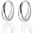 thumbnail image 1 of Sterling Silver Huggie Earrings for Women – Tiny Sleeper Hoops 10mm/14mm/16mm, 925 Silver Cartilage Earrings, Hypoallergenic Mini Hoops for Tragus, Cuff, Fashion Jewelry Gifts, 1 of 9