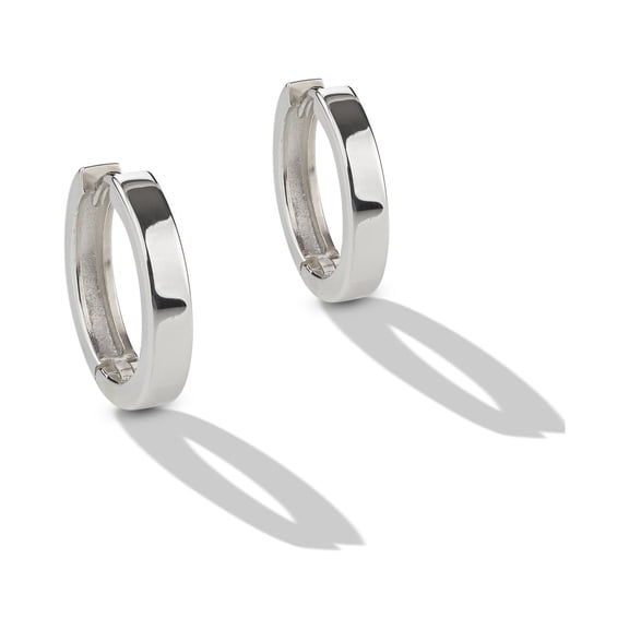 Sterling Silver Huggie Hoop Earrings