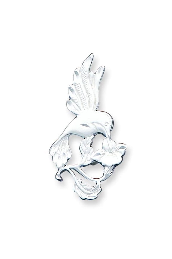 Sterling Silver Hummingbird Charm Pendant FindingKing