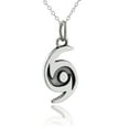 thumbnail image 1 of Sterling Silver Hurricane Pendant Necklace, 18 Chain, 1 of 4