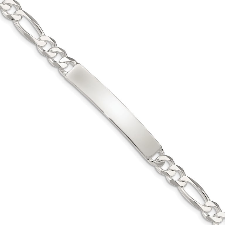 Sterling Silver ID Bracelet - 16.4 Grams - 8.5 Inch - Measures 7mm