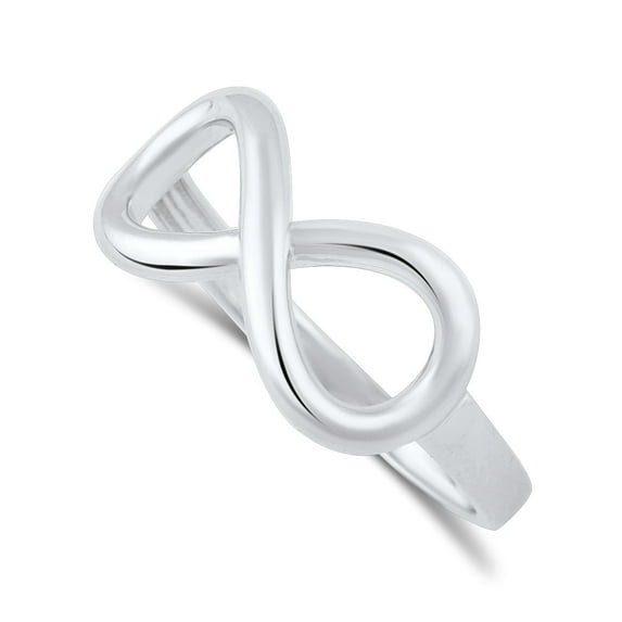 Sterling Silver Infinity Stackable Ring for Women and Teens - Size 5