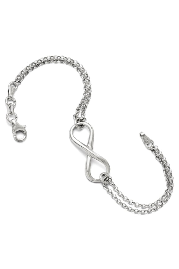 Leslie's Sterling Silver Infinity Symbol Bracelet