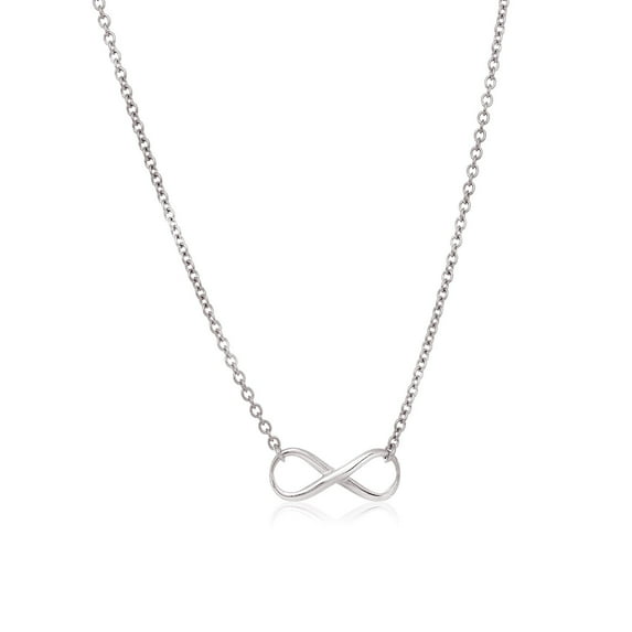 Sterling Silver Infinity Symbol Necklace Size 18 inches