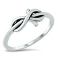 thumbnail image 1 of Sterling Silver Infinity knot Cross Ring Size 7, 1 of 3
