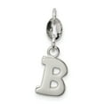 thumbnail image 1 of 925 Sterling Silver Solid Polished Letter Name Personalized Monogram Initial B Pendant Necklace 16x7mm Wide Pendant for, 1 of 4