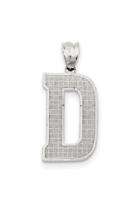 Sterling Silver Initial D Charm