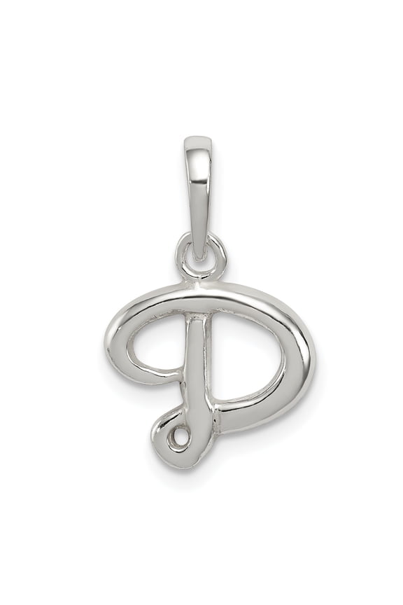 Sterling Silver Initial D Pendant