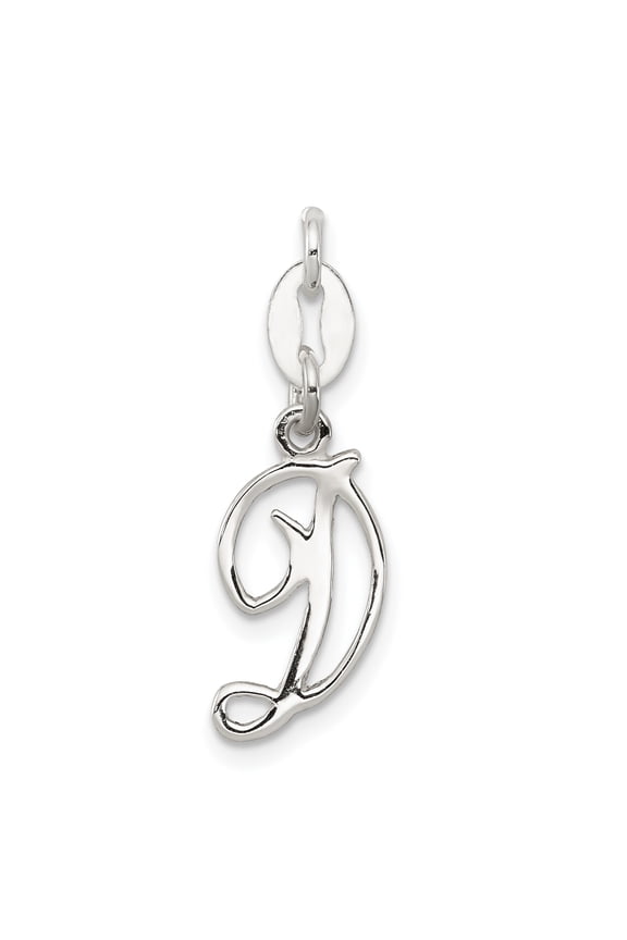 Sterling Silver Initial D Pendant