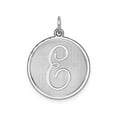 thumbnail image 1 of Sterling Silver Initial E Pendant Necklace for Women and Unisex, Round Script Letter Charm, Personalized Monogram Jewelry, Custom Name Necklace for Daily Wear, 1 of 6