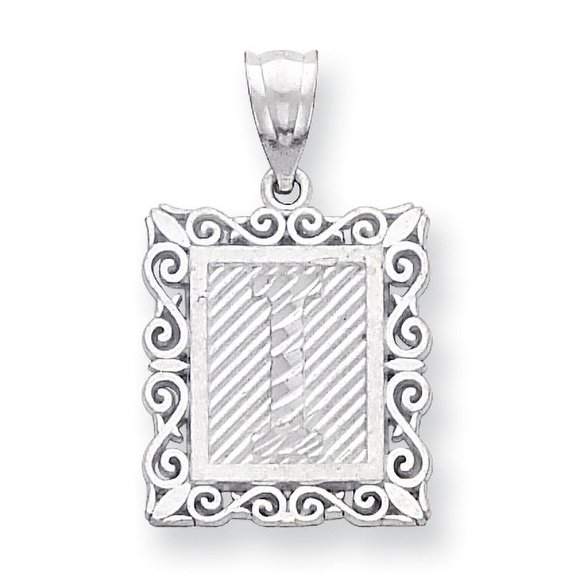 Sterling Silver Initial I Charm