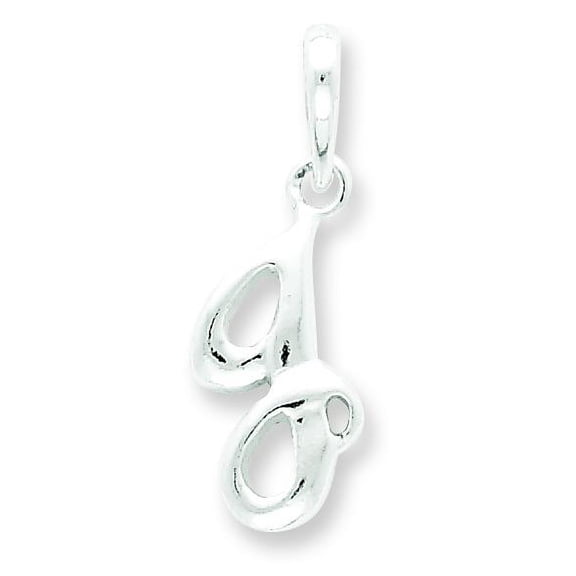 Sterling Silver Initial J Charm
