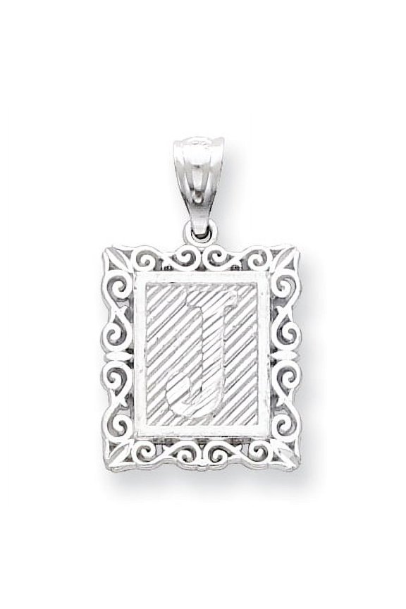 Sterling Silver Initial J Charm