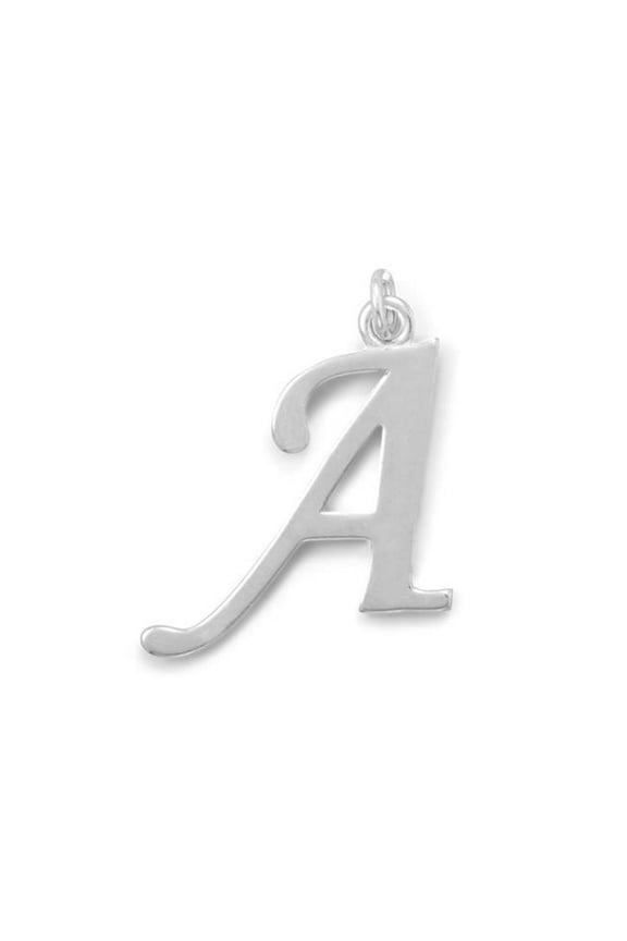 Sterling Silver Initial Letter A Pendant