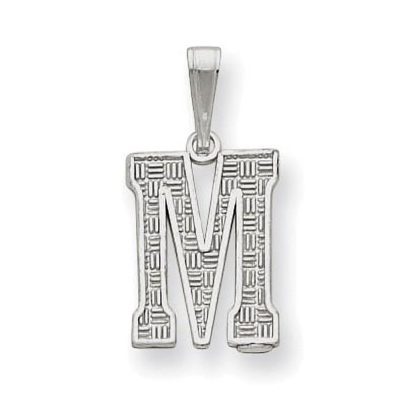 Sterling Silver Initial M Charm