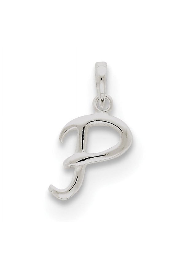 Sterling Silver Initial P Pendant