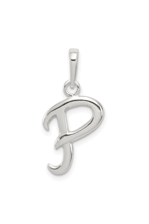 Sterling Silver Initial P Pendant