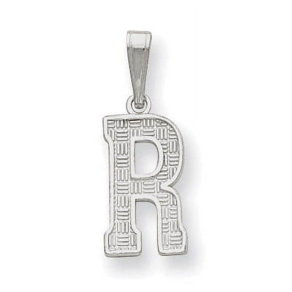 Sterling Silver Initial R Charm