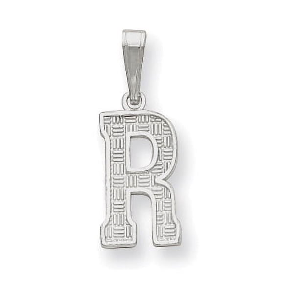 Sterling Silver Initial R Charm