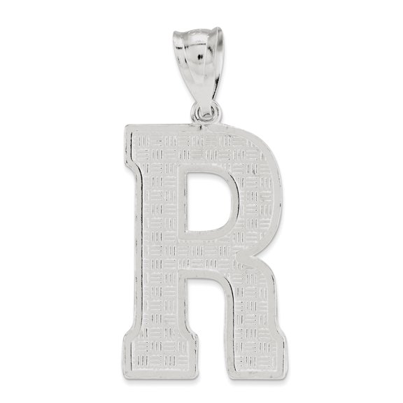 Sterling Silver Initial R Charm