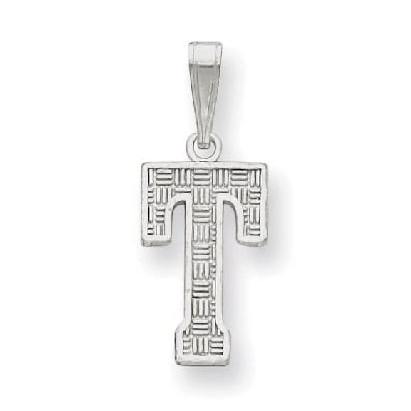 Sterling Silver Initial T Charm