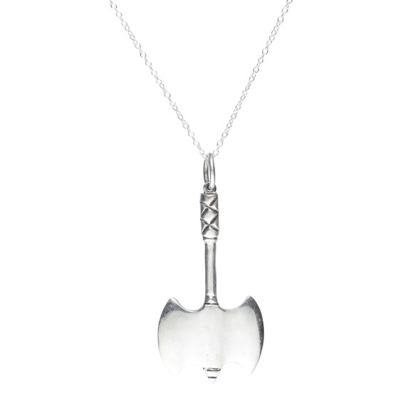 Sterling Silver Inverted Bat Pendant