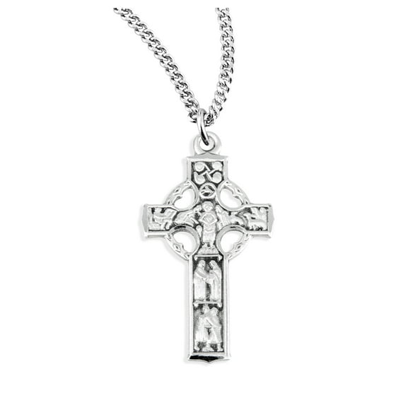 Sterling Silver Irish Celtic Cross Pendant