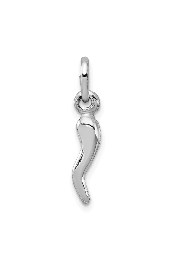 Sterling Silver Italian Cornicello Horn Pendant, Unisex Amulet Jewelry for Evil Eye Protection, Spiritual Talisman with Cultural Symbol for Good Luck