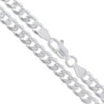 thumbnail image 1 of Sterling Silver Italian Men's Curb Chain 5.4mm Solid 925 Italy Necklace 20" Jewelry Female Unisex, 1 of 5