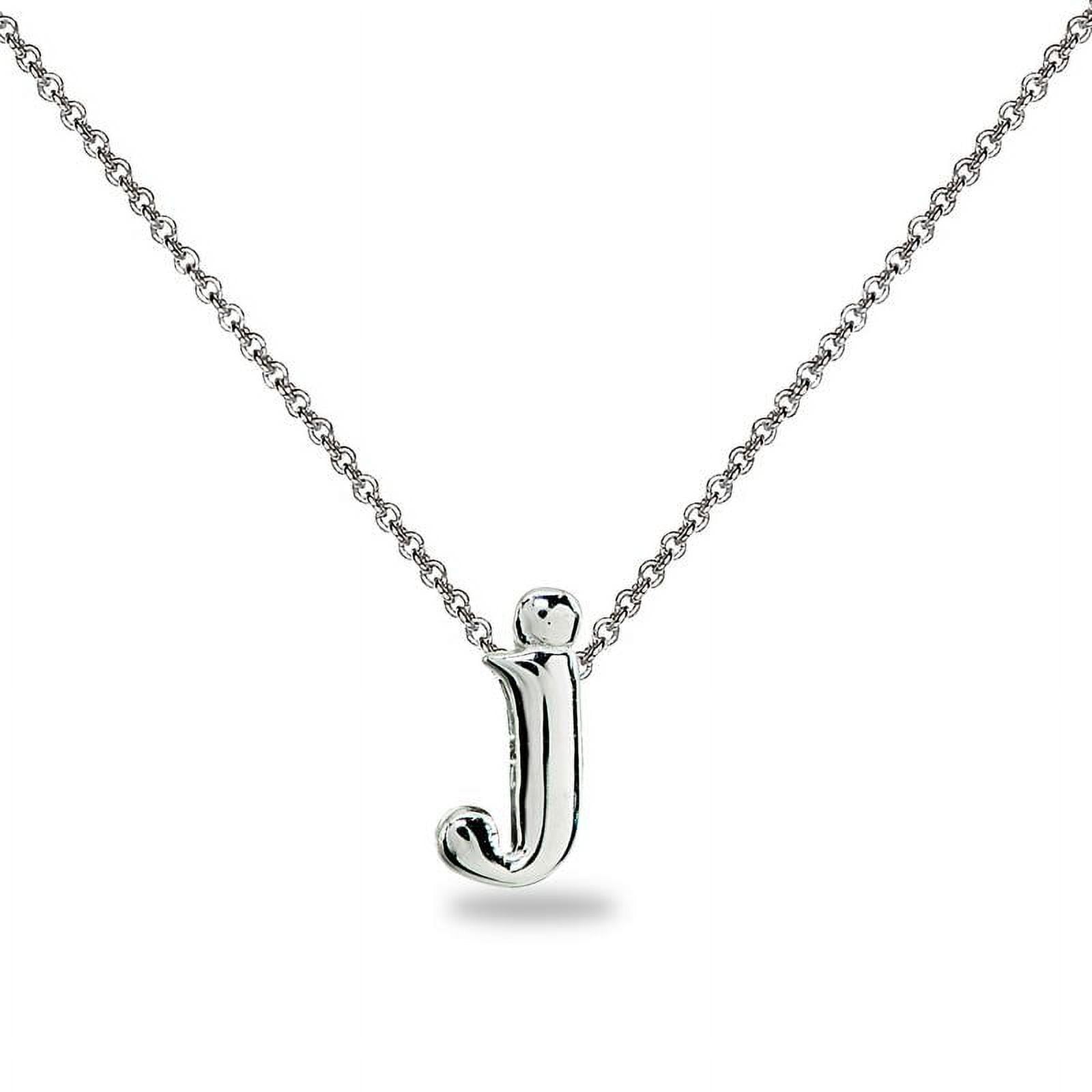 Tiffany & Co. Alphabet Letter J Necklace with Diamonds Silver Elsa Peretti  | J necklace, Tiffany & co., Elsa peretti