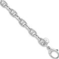 thumbnail image 1 of Sterling Silver Jbsp's Rhodium-Plated Polished Fancy Link Bracelet (8 X 5.42) Made In Italy, 1 of 5